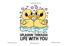 Cute Duck Couple PNG Product Image 2