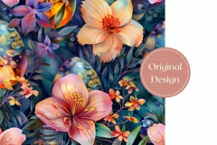 Easter Tumbler Wrap Design, Floral Tumbler Sublimation Product Image 2