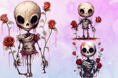 Alien Skeleton Sublimation Bundle, Sublimation Clipart, Alie Product Image 3