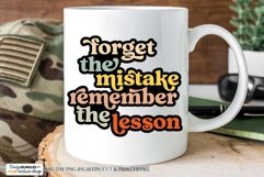 Forget The Mistake SVG | Retro Motivational Design Product Image 2