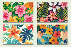 Tropical Paradise Flowers Cutting Boards sublimation Design Product Image 2