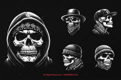 10 Bundle Dark Art Cholo Gangster Skull Mexicana Gangsta Product Image 3