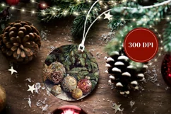 Christmas Balls Ornament PNG, Christmas Tree Ornament Design Product Image 2