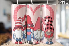 Valentine&#039;s Day Gnome Tumbler Wrap - High Quality 300 Dpi Product Image 1