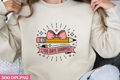 100 Days Smarter PNG,100 Days Of School Sublimat Product Image 1