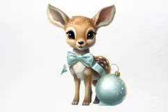 Christmas Baby Animals Clipart PNG Product Image 2