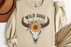 Wild soul PNG, Vintage Flowers Sublimati Product Image 3