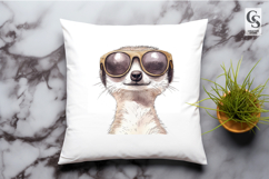 Cool Meerkat Sunglasses Clipart PNG Product Image 2