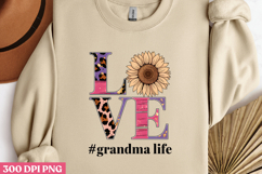 LOVE #grandma life PNG, Mothers day Mom sublimation Product Image 3