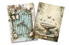 Vintage Garden Junk Journal Pages Product Image 2