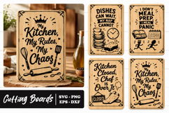 Funny Kitchen Cutting Board Engraving Design SVG PNG Product Image 1