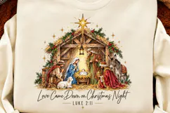 4 Nativity Christmas Bow Shirt PNG Designs, 4 Pink Christmas Product Image 2