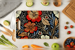 Tribal Flowers Cutting Boards sublimation Designs Product Image 2