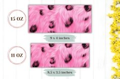 Pink Leopard Print Mug Template, Pink Love Mug Sublimation Product Image 2