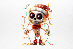 Christmas Skeleton Sublimation PNG Product Image 2