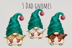 Autumn Family Gnomes | Watercolor Clipart Png Product Image 5