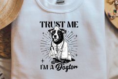 Sarcastic Animal Trust me I am a dogtor Black PNG Product Image 2