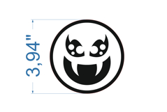 Halloween Coaster SVG laser cut file for Glowforge Product Image 2
