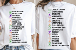 Halloween List SVG, Halloween Modern Farmhouse Sign SVG PNG Product Image 1