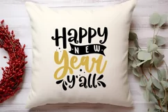 Happy new year y'all SVG, Happy New Year SVG Product Image 2