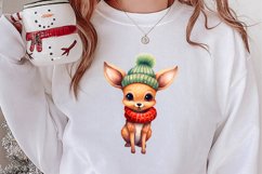 Christmas Farm Animals Sublimation Clipart Product Image 2