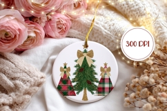 Rustic Christmas Tree Ornament PNG, Christmas Ornament Product Image 2