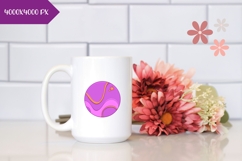 Hand Drawn Cosmic Illustration, Colorful Pink Planet PNG Product Image 2