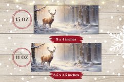Winter Deer Mug Sublimation, Christmas Coffee Cup Design Product Image 2