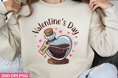 Valentine's Day PNG, Retro Valentine Sublimation PNG Product Image 1