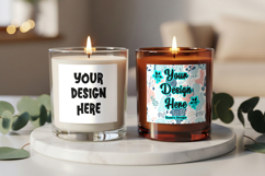 Soy candle label design mockup Product Image 3
