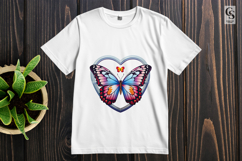 Colorful Gradient Butterfly Clipart Sublimation PNG Product Image 2