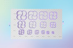 Square Circle 2 Earring Clay Cutter - Cookie Cutter STL File Product Image 2