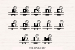 Basketball Monogram SVG Bundle 26 Letters Product Image 2