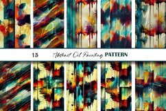 Strokes of Rainbow Oil Paint Grunge Seamless Digital Paper Product Image 2