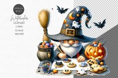 Halloween clipart, Gnome clipart, Autumn clipart Product Image 1