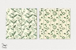 Floral digital paper, background clipart Product Image 2