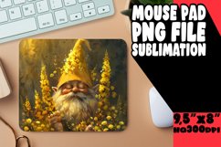 Garden Gnome Sublimation, Mouse Pad Product Image 1