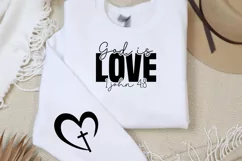 God is love 1 john 4:8 Sleeve SVG PNG Product Image 2