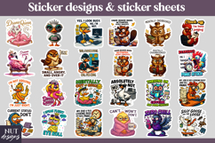Funny Sarcastic Stickers Bundle, office manager, drama queen Product Image 2