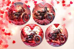 Valentine motorcycle | car coaster &amp; key chain sublumation Product Image 2