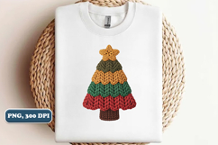 Crochet Yarn Christmas Tree PNG, Christmas tree PNG Product Image 2