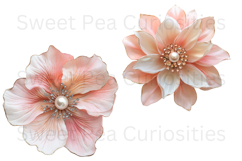 Flowers, Ephemera, PNG, Junk Journal, clipart Product Image 2