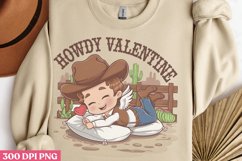 Howdy Valentine PNG, Western Valentine Sublimation PNG Product Image 3