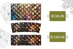 Sparkle Tumbler Design, Sequin 40 Oz Tumbler Wrap Product Image 2