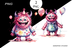 Birthday Monster Clipart Product Image 1