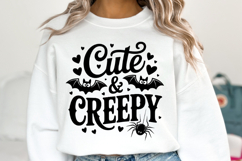 Cute &amp; Creepy Svg | Halloween Svg | Shirt Svg Product Image 1
