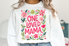 One loved Mama Svg Design | Svg Files for Cricut | Shirt Svg Product Image 1
