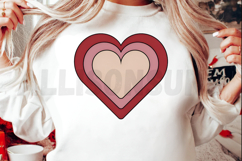 Nested Heart Design With Shades Of Pink And Red For Product Image 2
