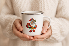 Patchwork Christmas Clipart | Cute Holiday PNG Product Image 2
