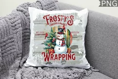 Frostys Christmas Market,Christmas Vintage Sign Sublimation Product Image 2